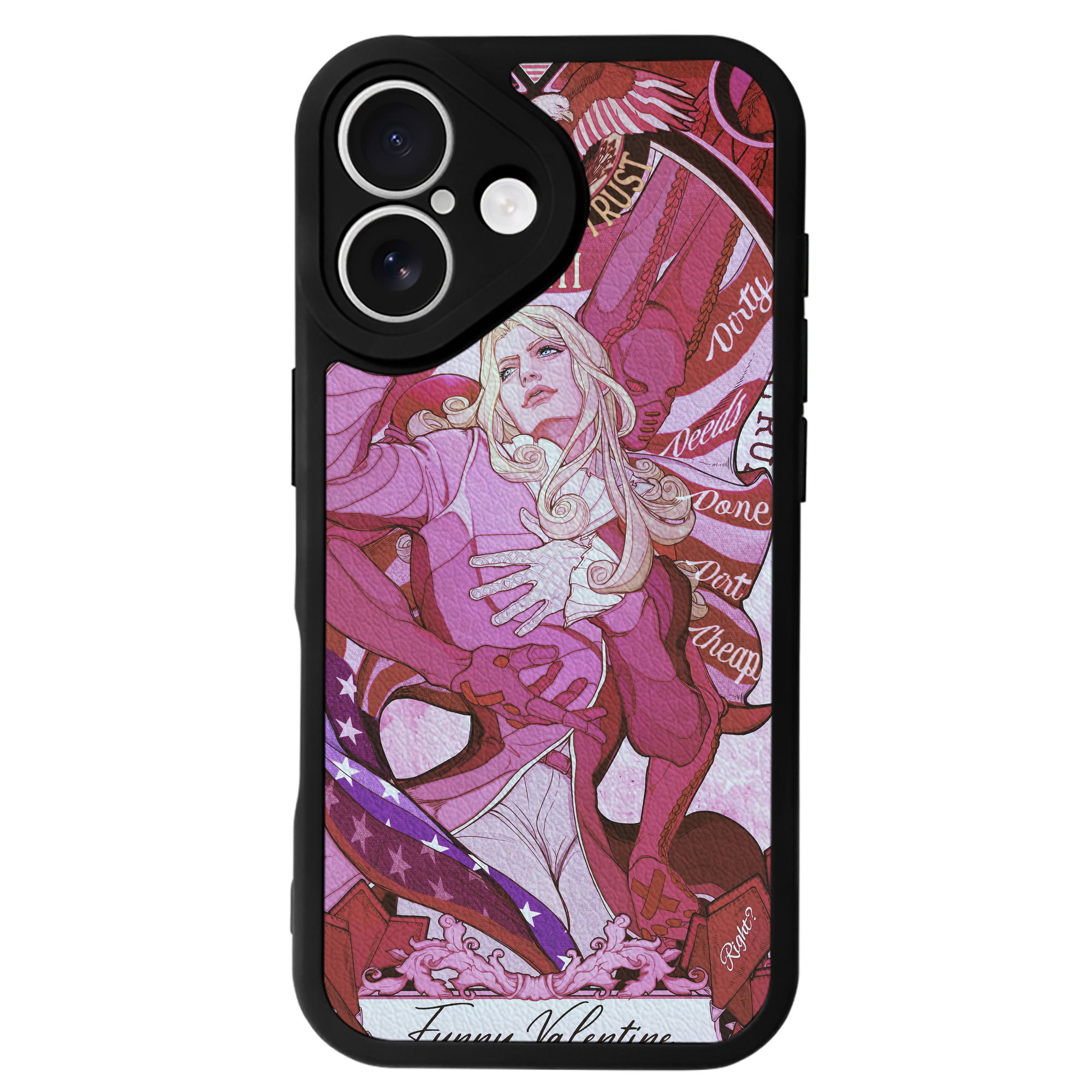 （画像用） ジョジョの奇妙な冒険 JoJo's Bizarre Adventure 【iPhone 16シリーズ対応】シリコンスマホケース（レザー調） 材質：シリコン